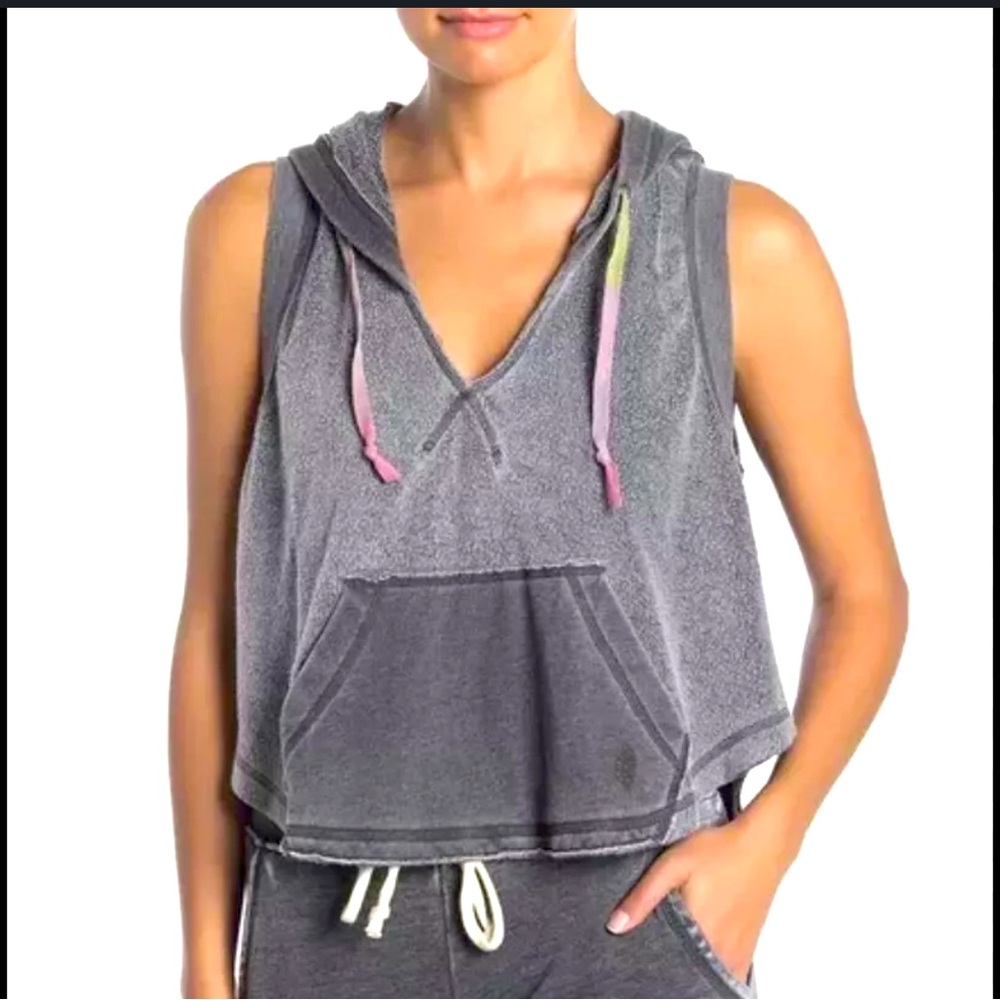 Free People Meadownbrook Sleeveless Hoodie